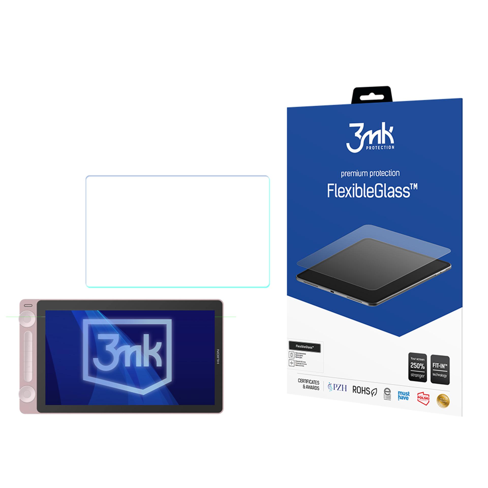 HUION Kamvas 13 3gen – 3mk FlexibleGlass (kuni 15") arvuti ekraanikaitse