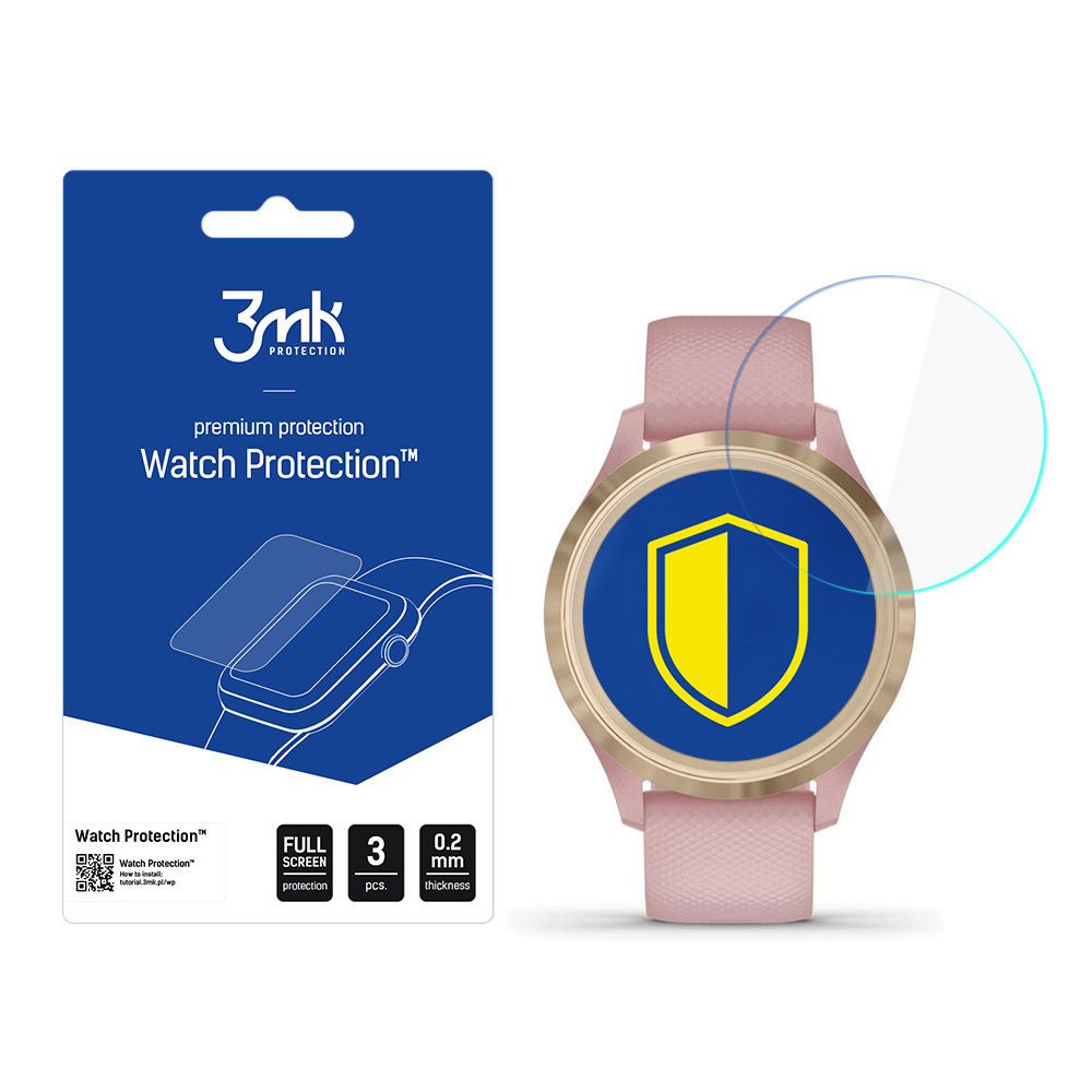 Garmin Vivomove 3s – 3mk Watch Protection FlexibleGlass nutikella ekraanikaitse