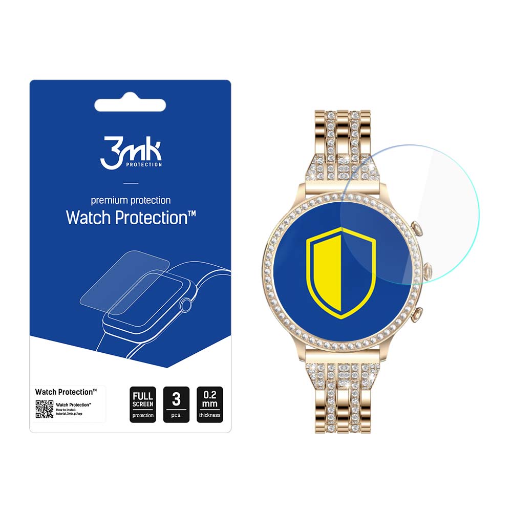 Hübriidklaas 3mk Watch Protection FlexibleGlass jaoks Manta Diamond Lusso Kuldne
