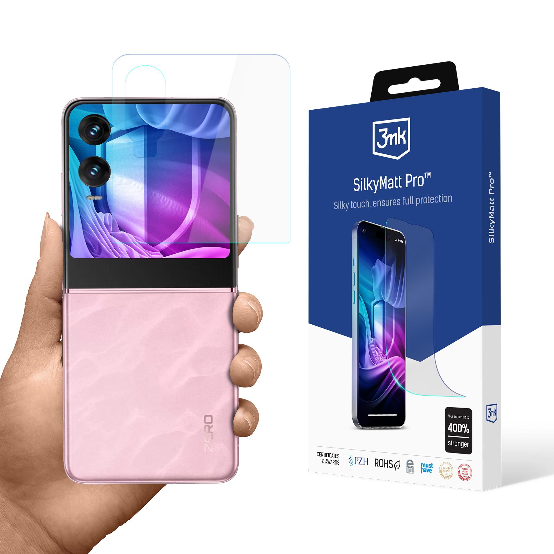 Infinix Zero Flip (front) – 3mk Silky Matt Pro telefoni ekraanikaitse