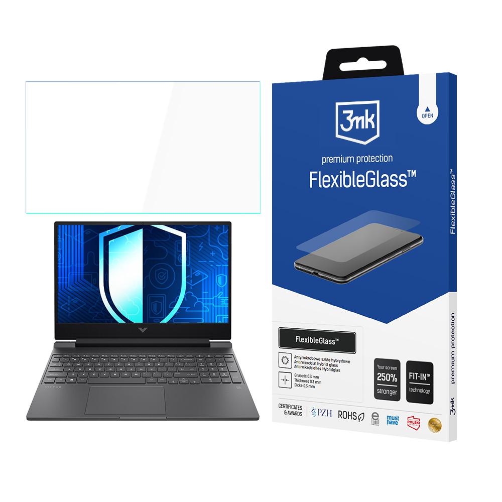 HP Victus 15 – 3mk FlexibleGlass (kuni 17") arvuti ekraanikaitse