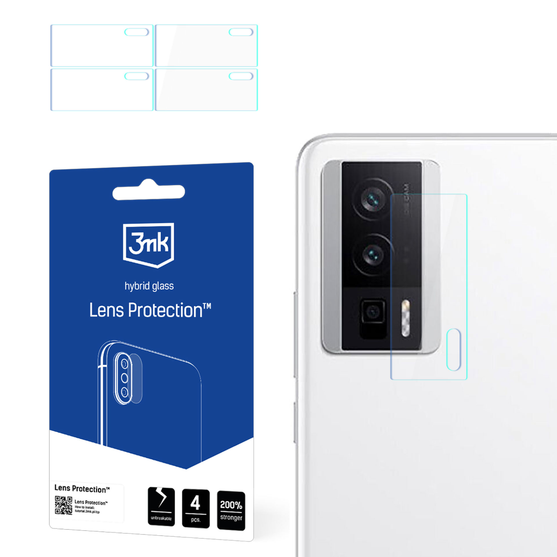 Redmi K60 / K60 Pro – 3mk Lens Protection kaamera objektiivi kaitse