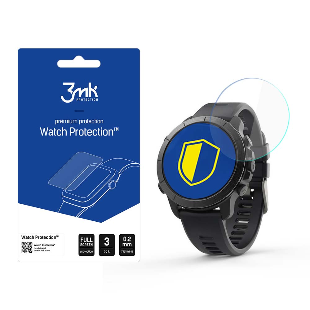 Elemnt Rival Multisport GPS Watch – 3mk Watch Protection FlexibleGlass nutikella ekraanikaitse