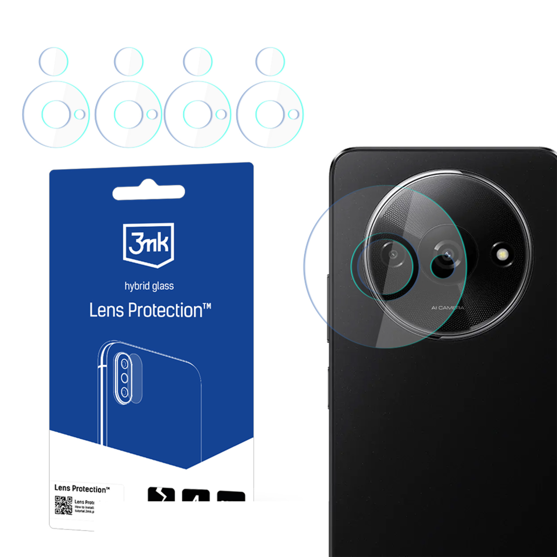 3mk Lens Protection™ hybrid camera glass jaoks Xiaomi Redmi A3