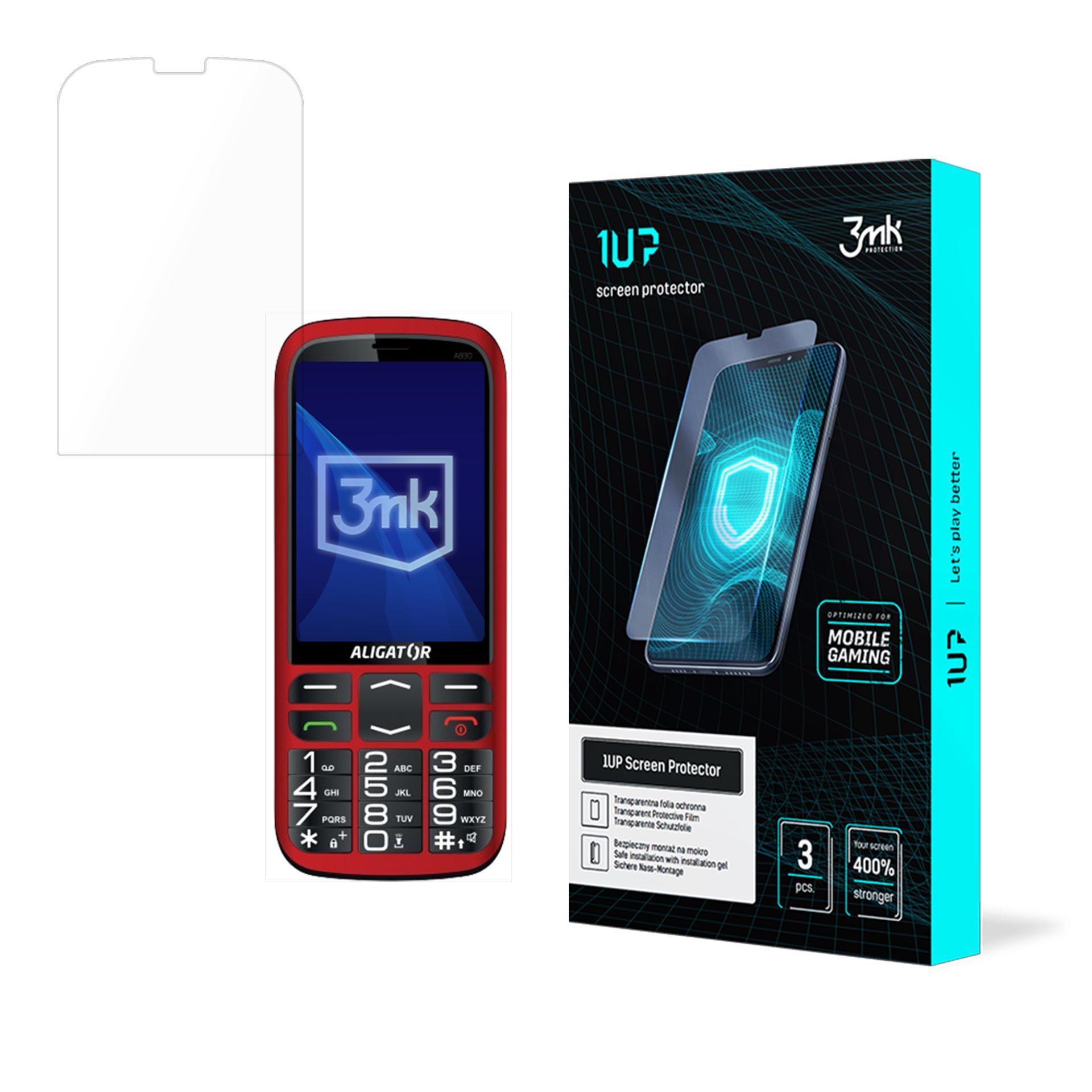 Aligator A830 Senior – 3mk 1UP telefoni ekraanikaitse