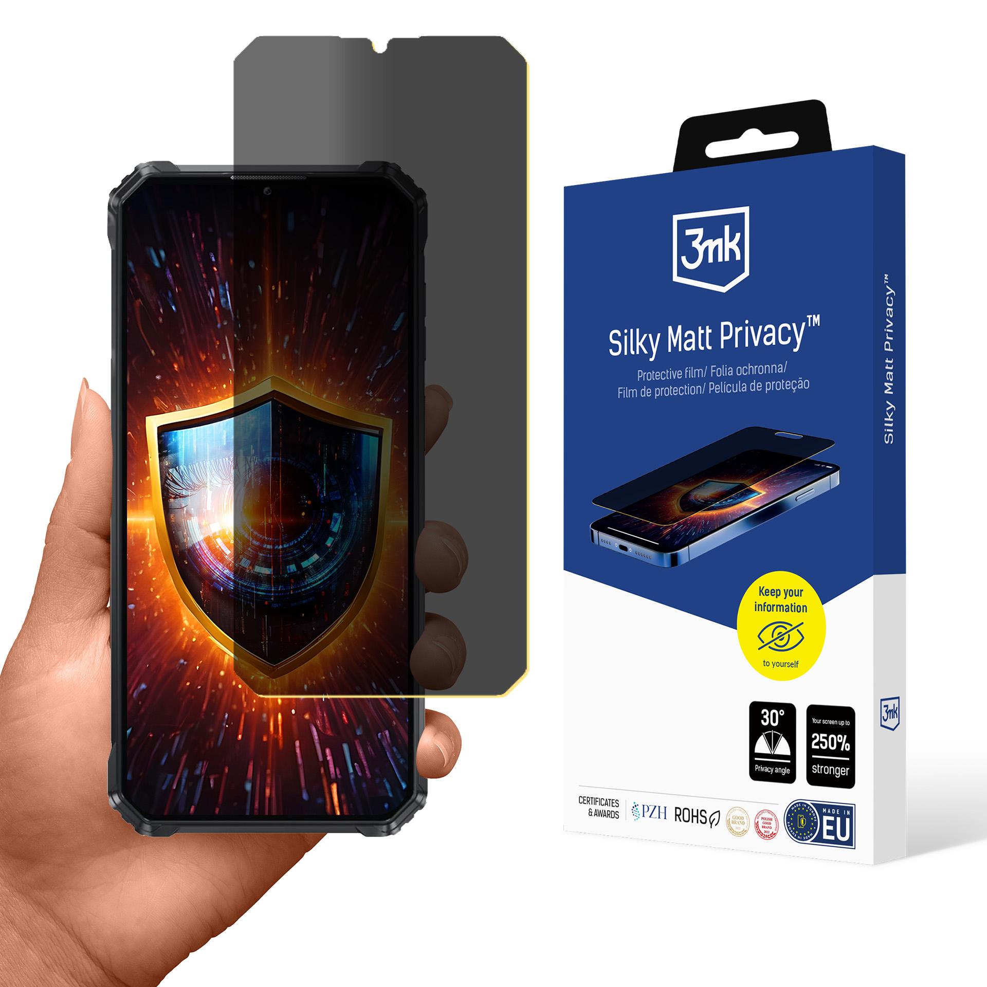 Oukitel WP36 Pro – 3mk Silky Matt Privacy privaatsusfilter
