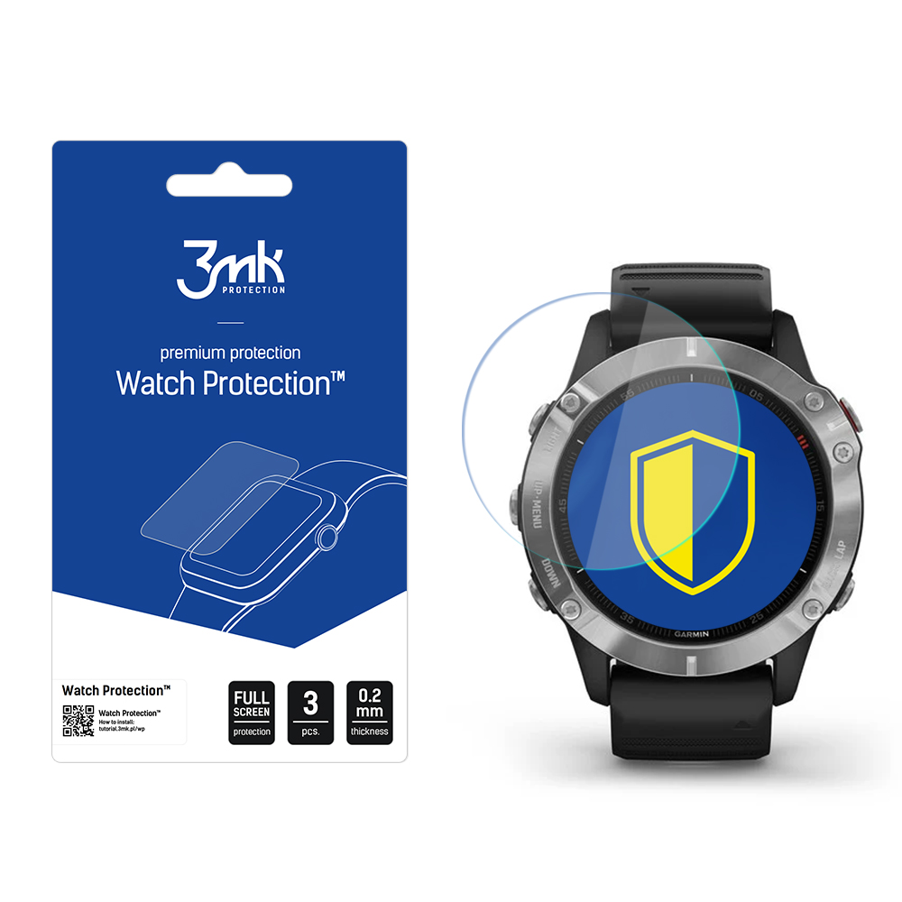 Garmin Fenix 6 - 3mk Watch Protection™ vs. FlexibleGlass Lite