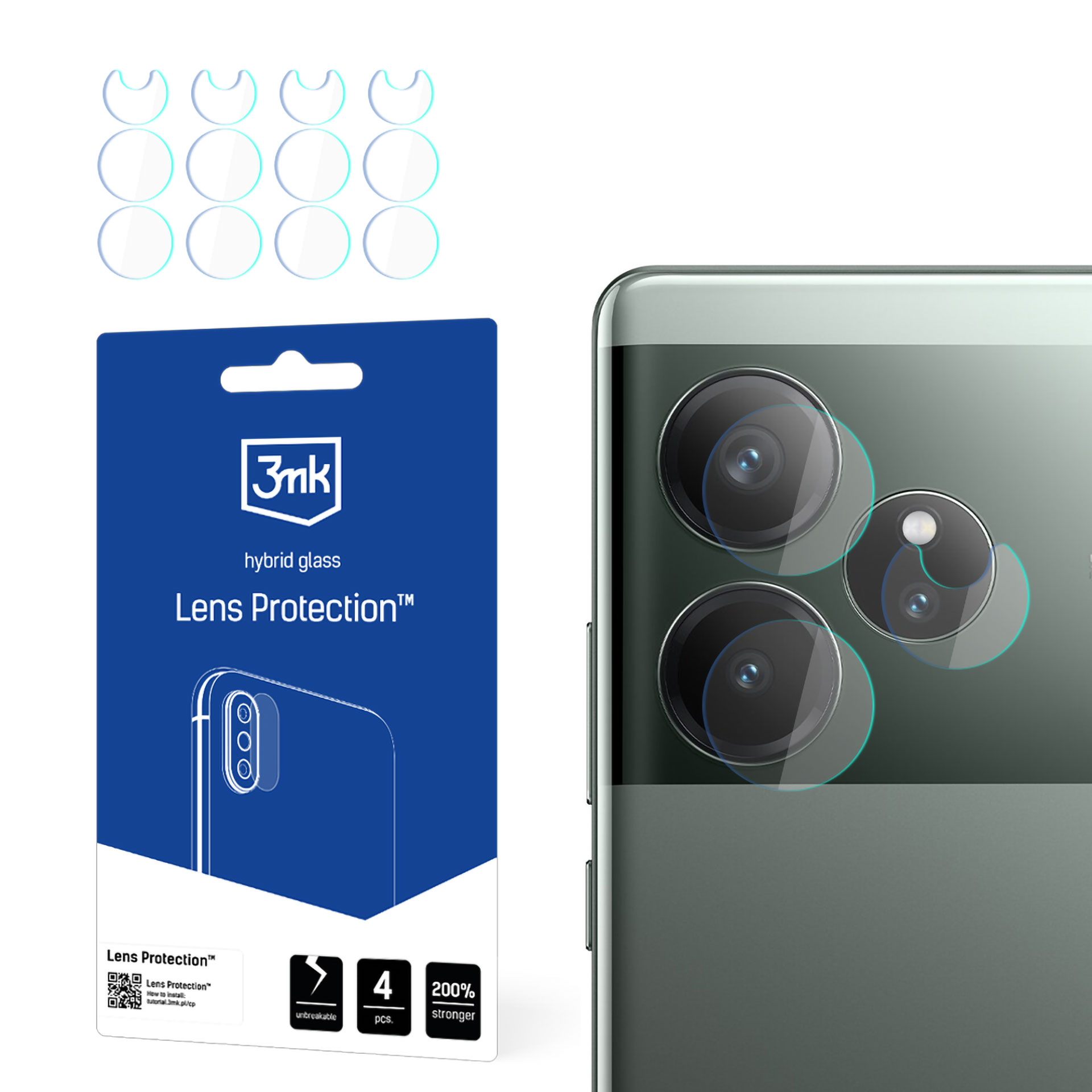Camera Cover 3mk Lens Protection jaoks Realme GT 6