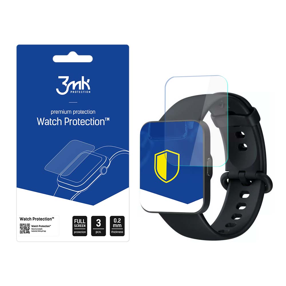 Redmi Watch 3 – 3mk Watch Protection ARC nutikella ekraanikaitse