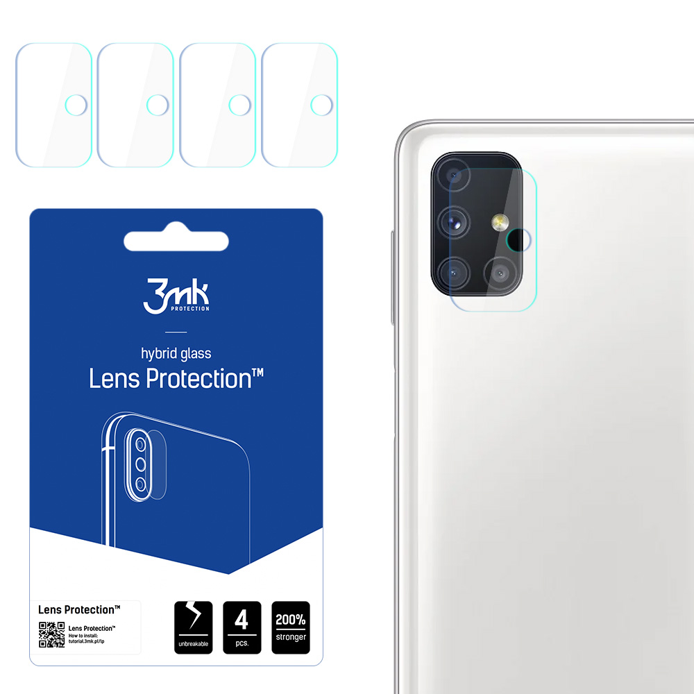 Hübriidklaas 3MK Hübriidklaas kaamera SAMSUNG GALAXY M51 kaamerale 4 tk.