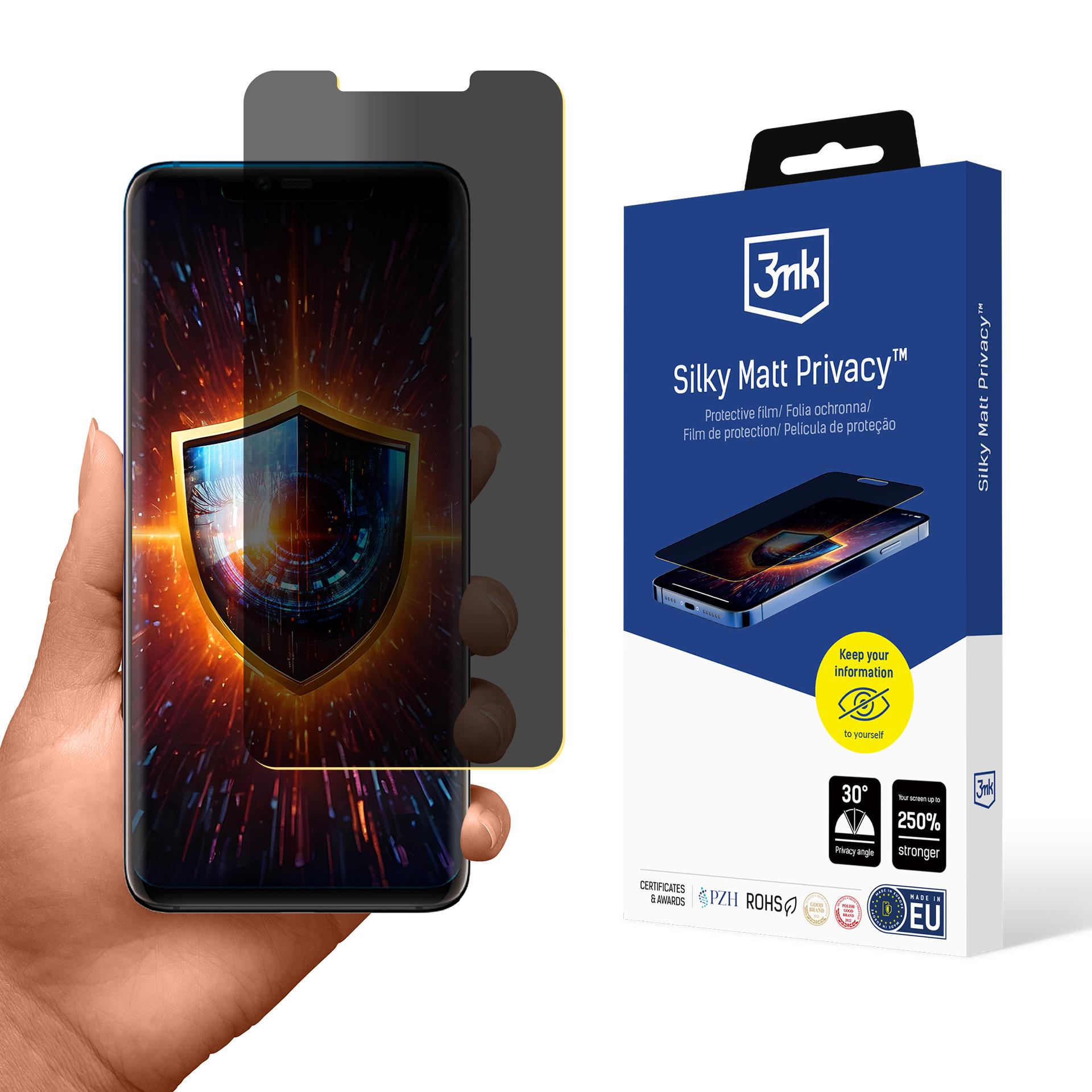 Huawei Mate 20 Pro – 3mk Silky Matt Privacy privaatsusfilter