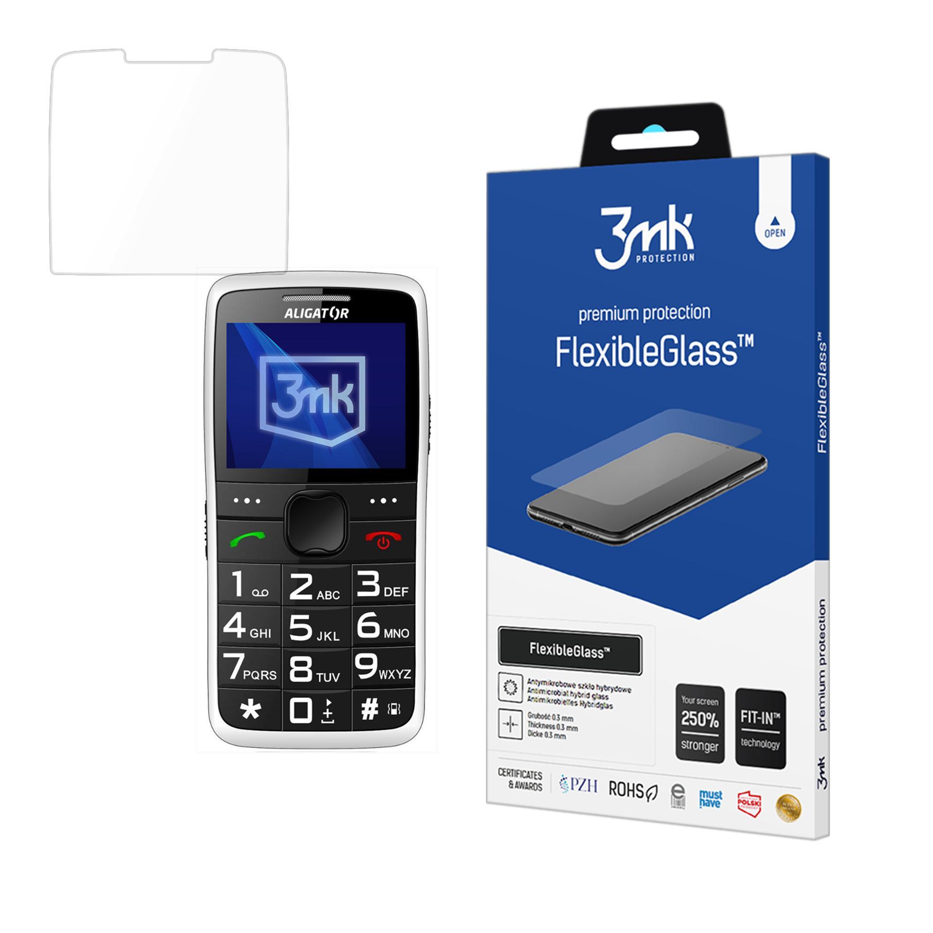 Aligator A675 Senior – 3mk FlexibleGlass telefoni ekraanikaitse
