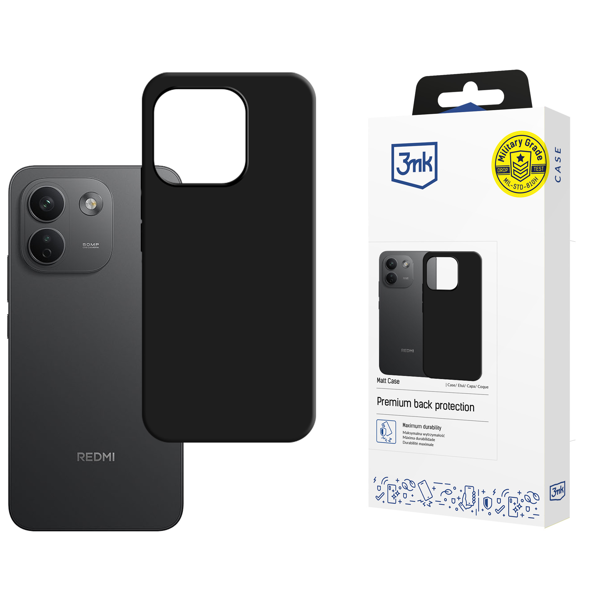 Redmi Note 17 Pro Max 5G / Note 17 Pro+ 5G – 3mk matt ümbris