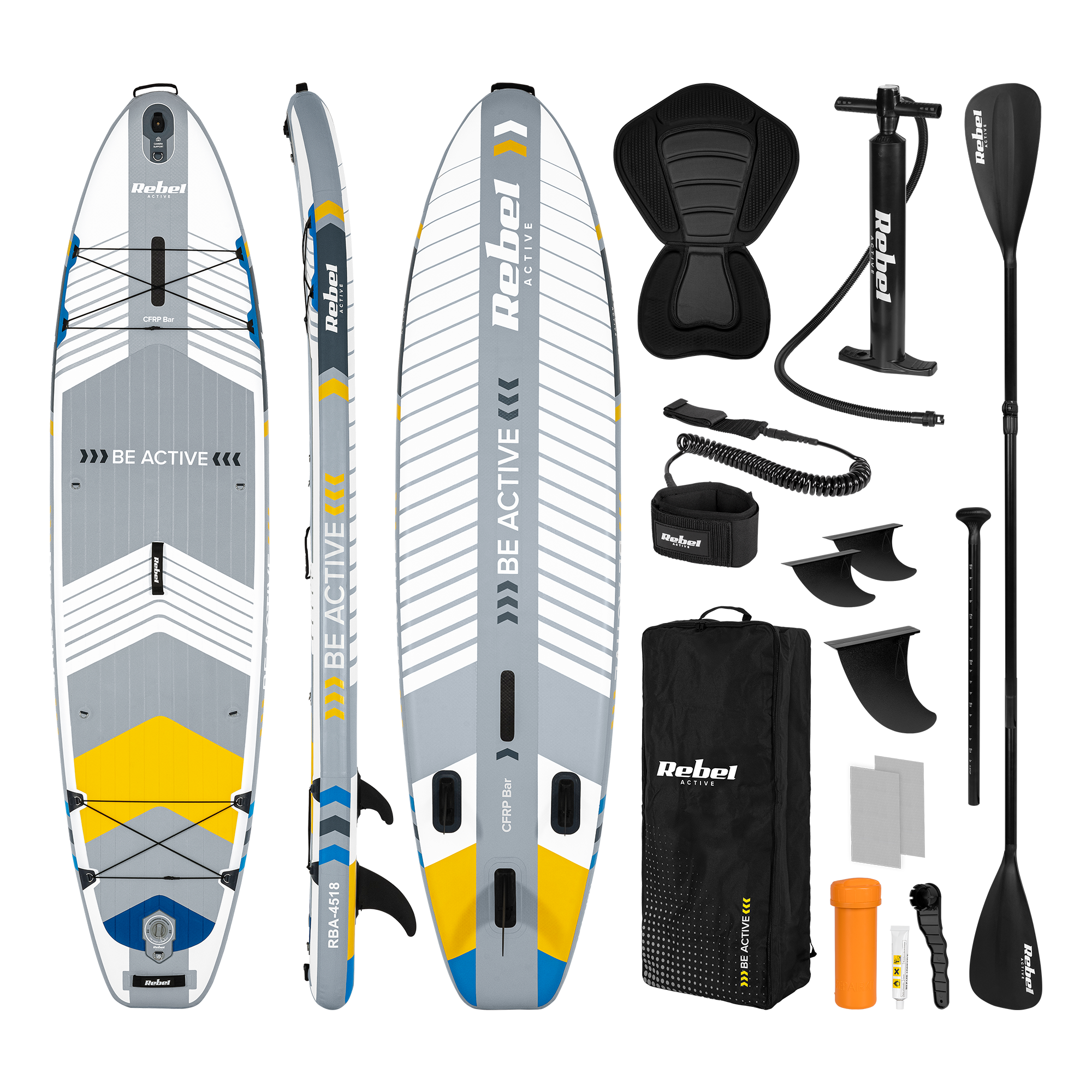 SUP-laud REBEL ACTIVE PRO RBA-4518 – valge
