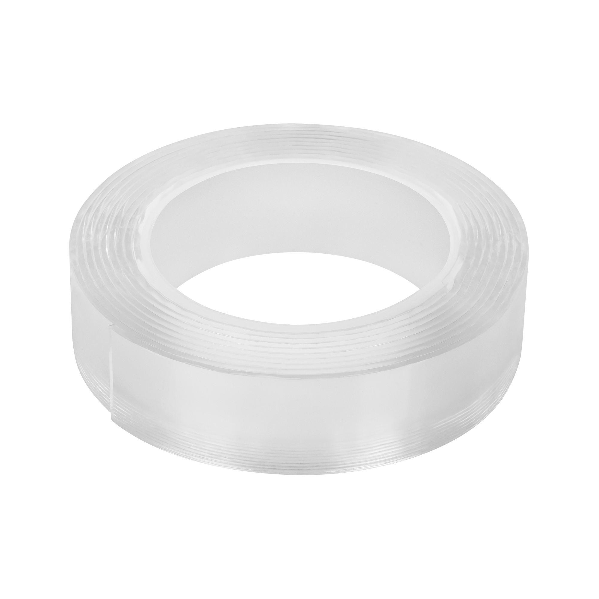 REBEL korduvkasutatav kahepoolne nano-paigaldusteip (2 mm × 30 mm × 3 m), läbipaistev