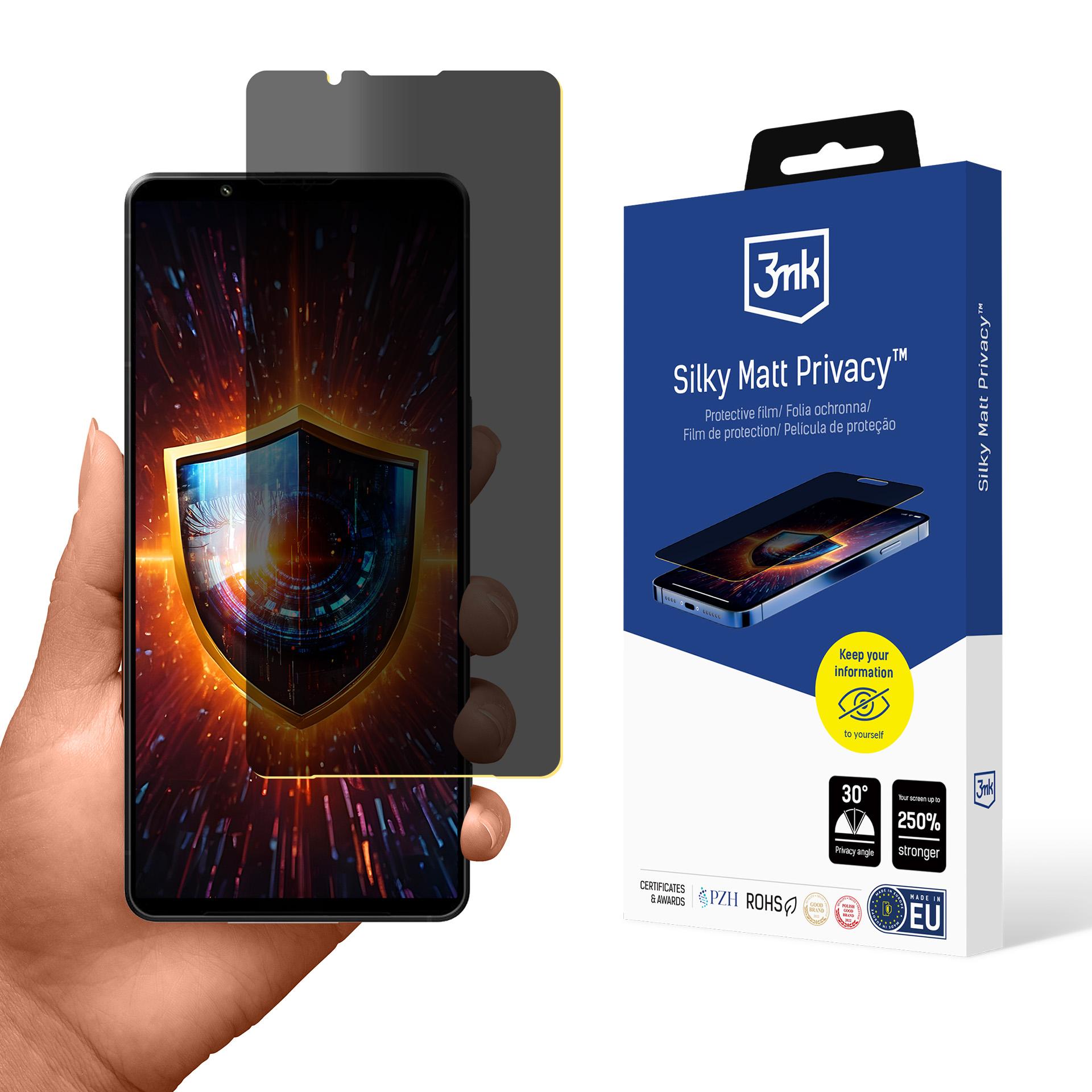 Sony Xperia 1 VII – 3mk Silky Matt Privacy privaatsusfilter