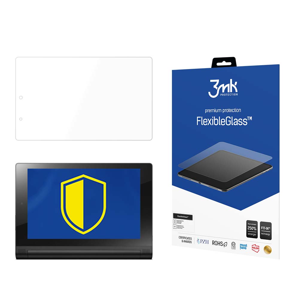 Lenovo Yoga Tablet 2 2-851F – 3mk FlexibleGlass (kuni 8.3") tahvelarvuti ekraanikaitse