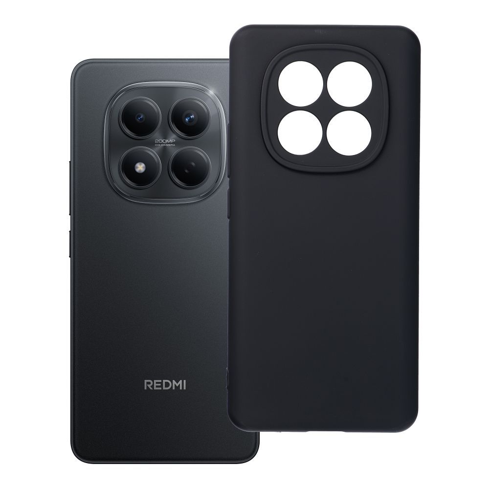 Silikoonist ümbris XIAOMI Redmi Note 15 5G musta värvi jaoks