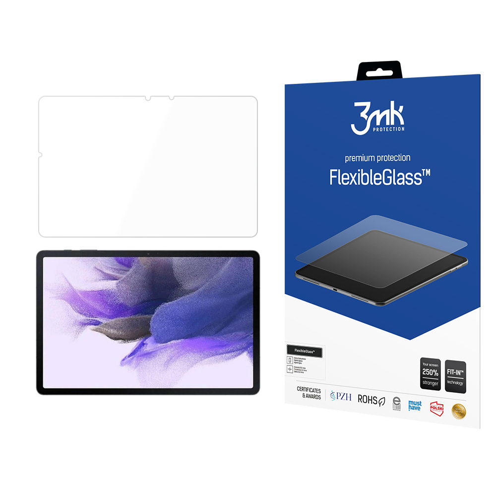 Samsung Galaxy Tab S7 FE – 3mk FlexibleGlass (kuni 13") tahvelarvuti ekraanikaitse
