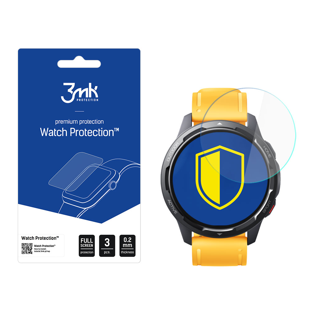Xiaomi Watch S1 Active - 3mk Watch Protection™ vs. FlexibleGlass Lite