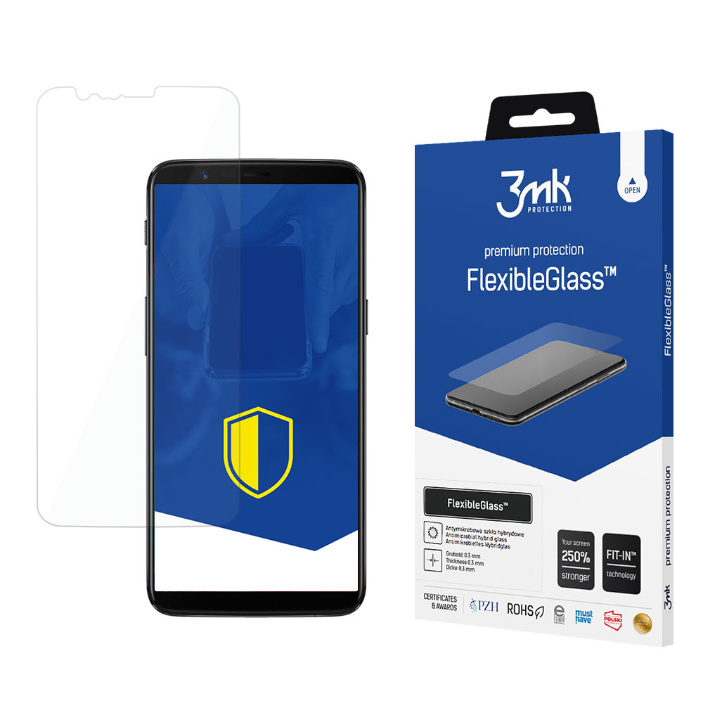 Hübriidklaas 3mk FlexibleGlass™ jaoks OnePlus 5T