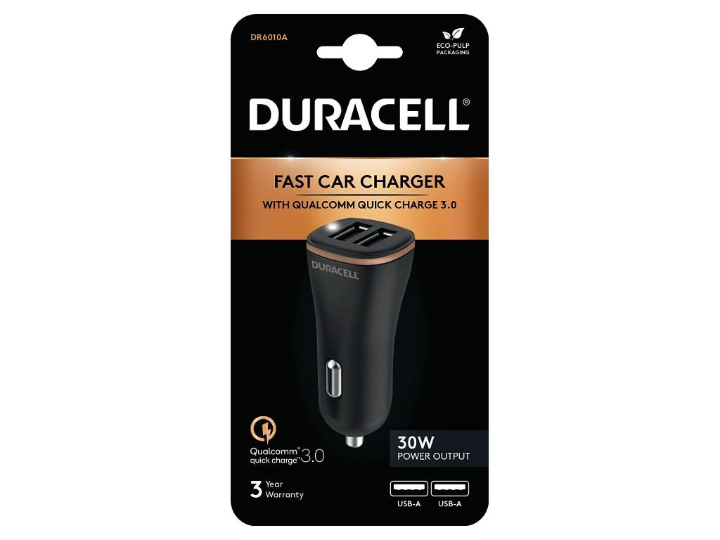 Duracell autolaadija (DR6010A) – 2 porti