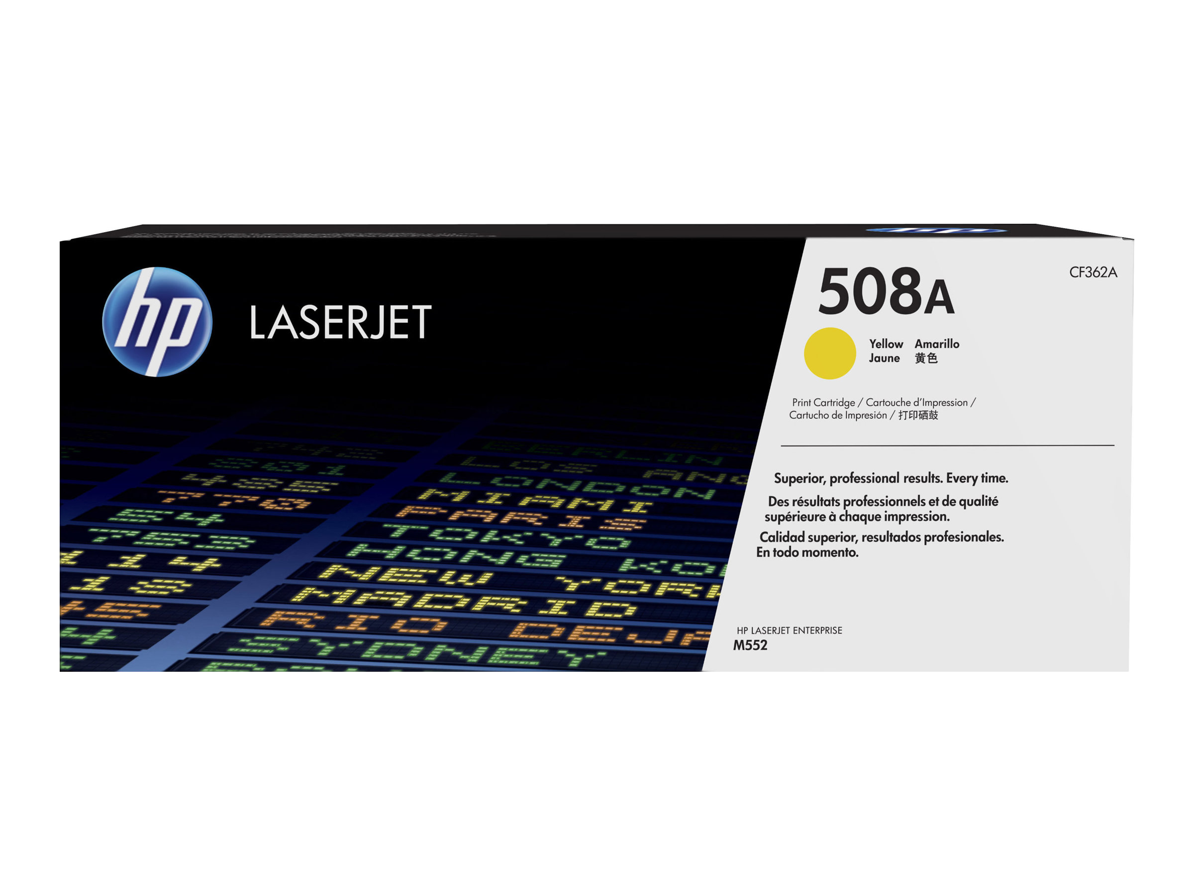 HP 508A LaserJet originaaltoonerikassett (CF362A), kollane