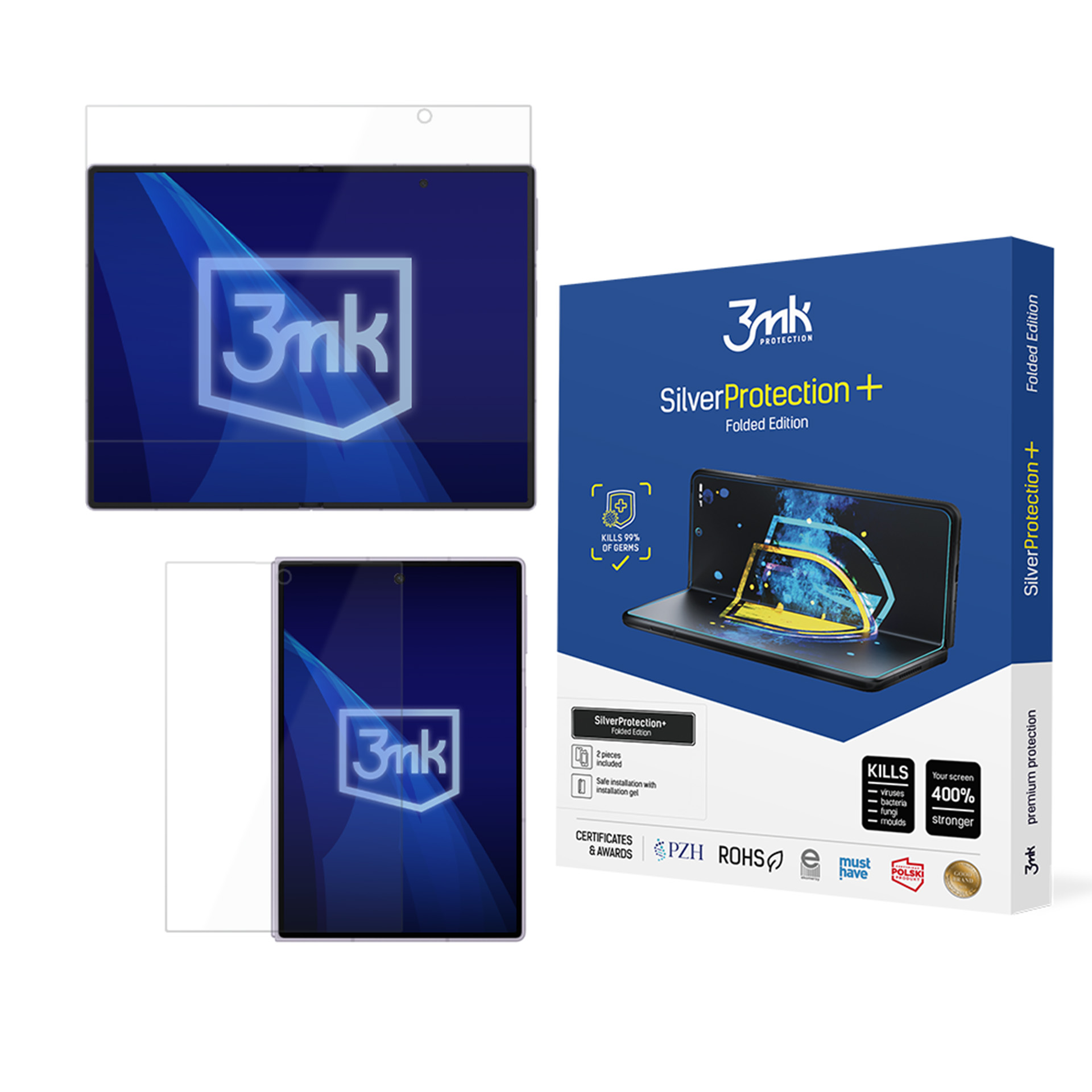 3mk SilverProtection+ Folded Edition volditava ekraani kaitsekile mudelile Samsung Galaxy Z Fold8