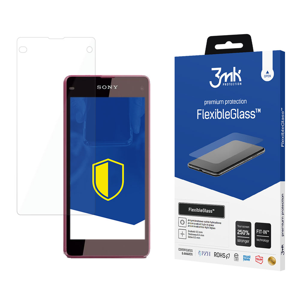 Sony Xperia Z1 Compact – 3mk FlexibleGlass telefoni ekraanikaitse