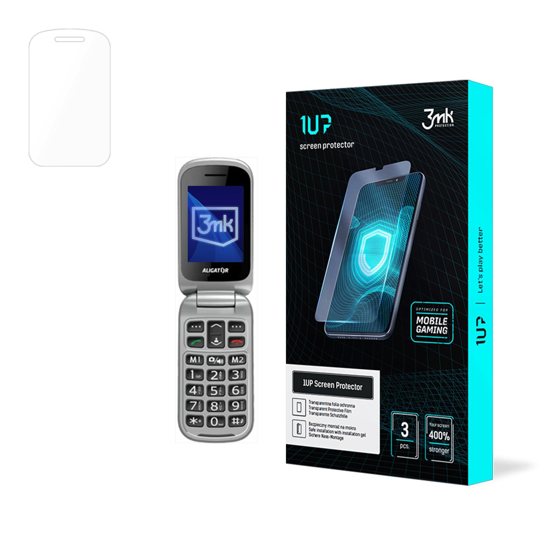 Aligator V650 Senior – 3mk 1UP telefoni ekraanikaitse