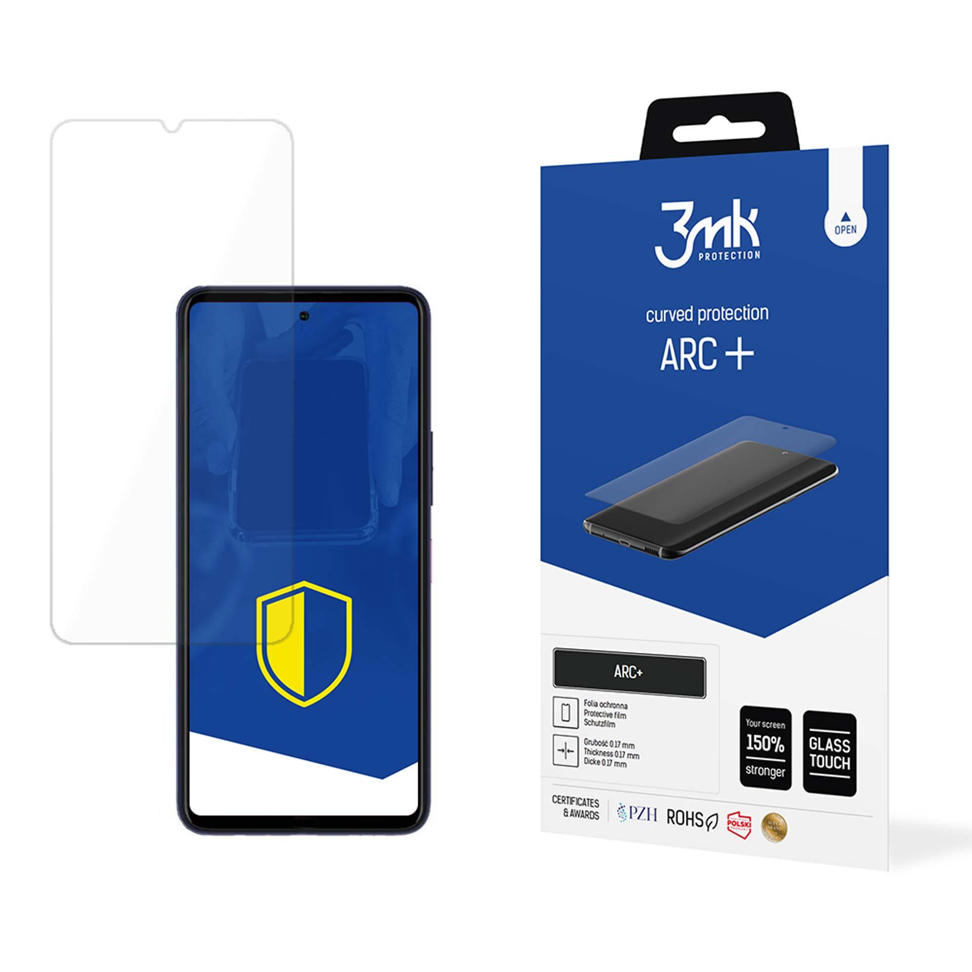 T-Mobile REVVL 7 5G – 3mk ARC+ telefoni ekraanikaitse
