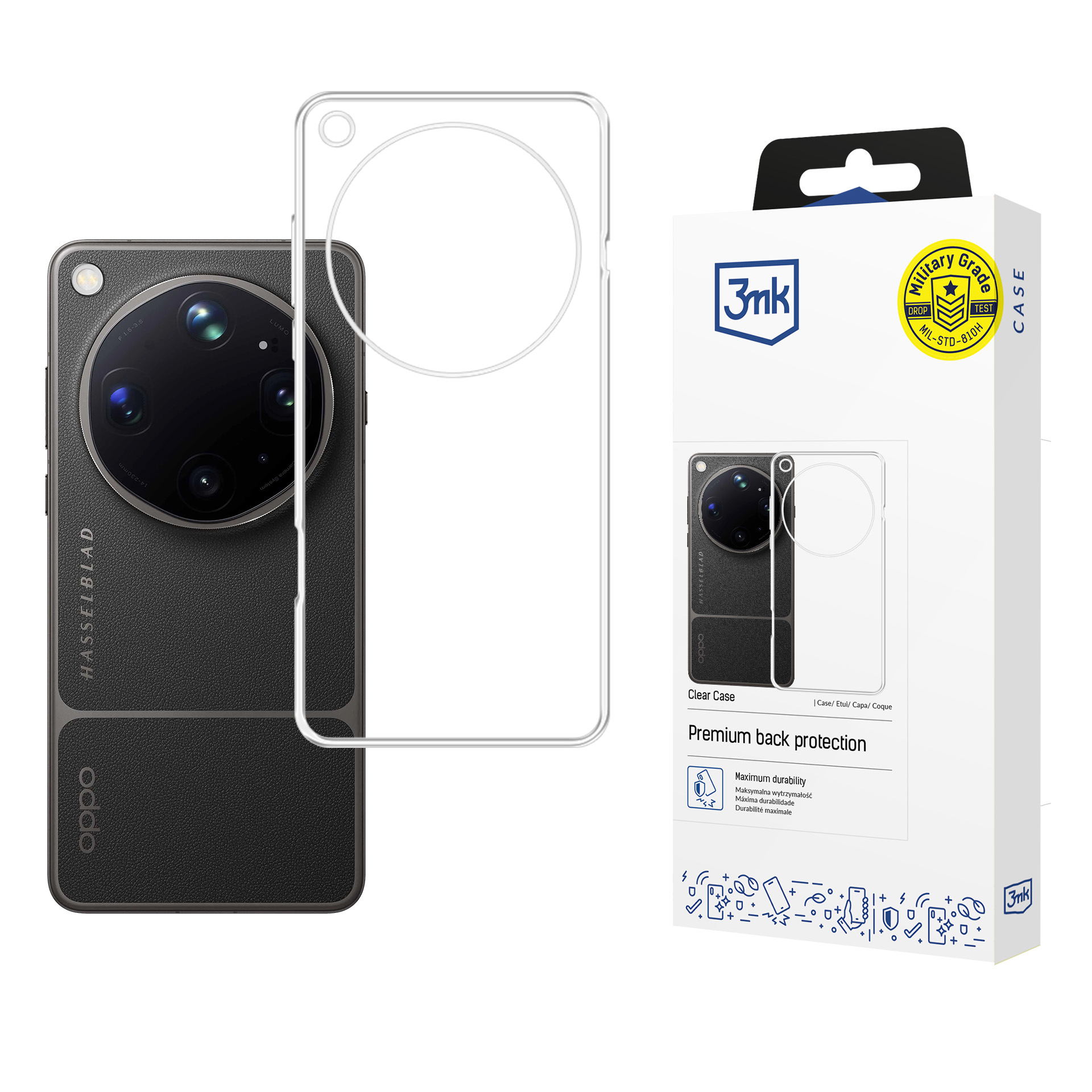 Oppo Find X9 Ultra – 3mk Clear Case telefoniümbris