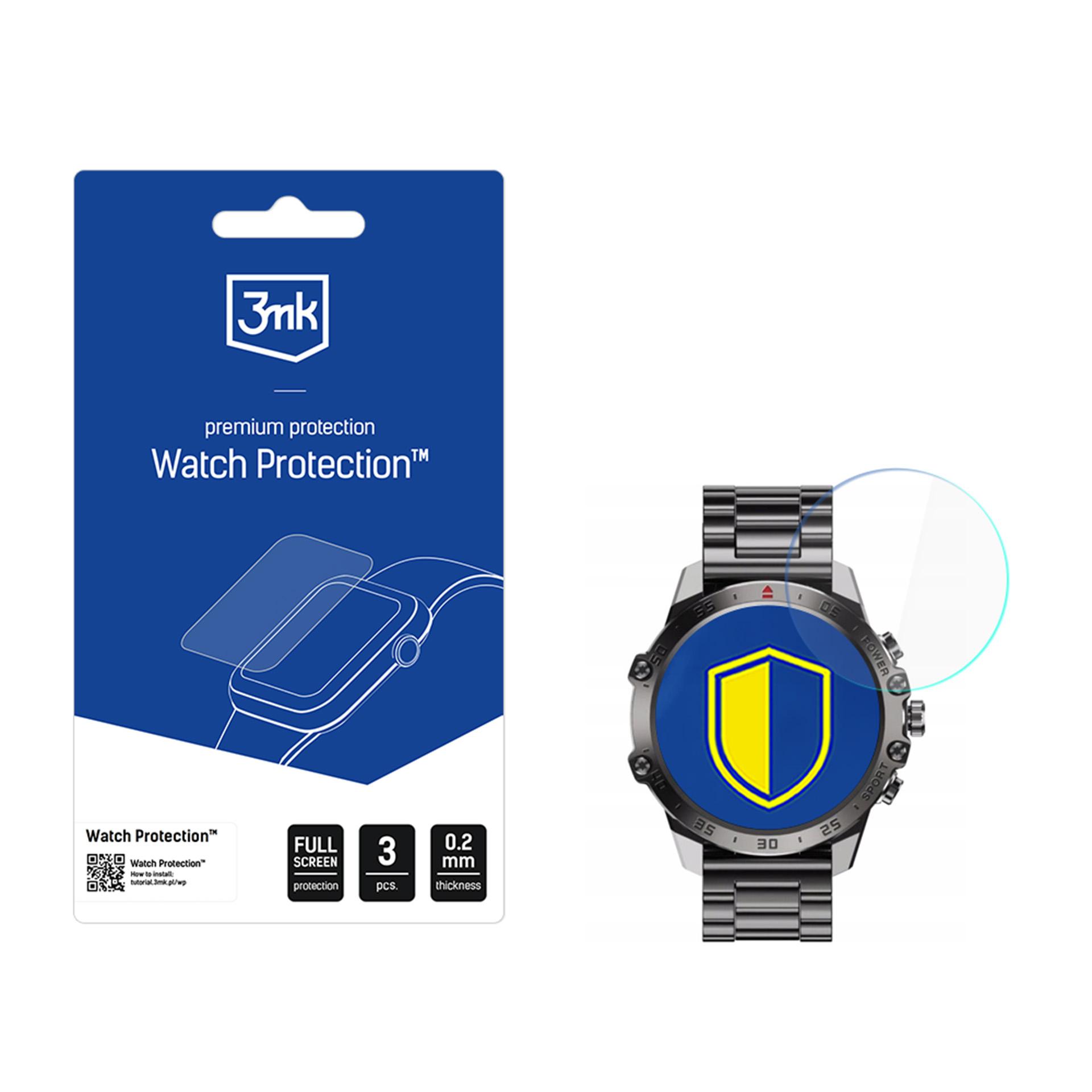Smartwatch Ekraanikaitse Glass 3mk Watch Protection FlexibleGlass jaoks Garett V14