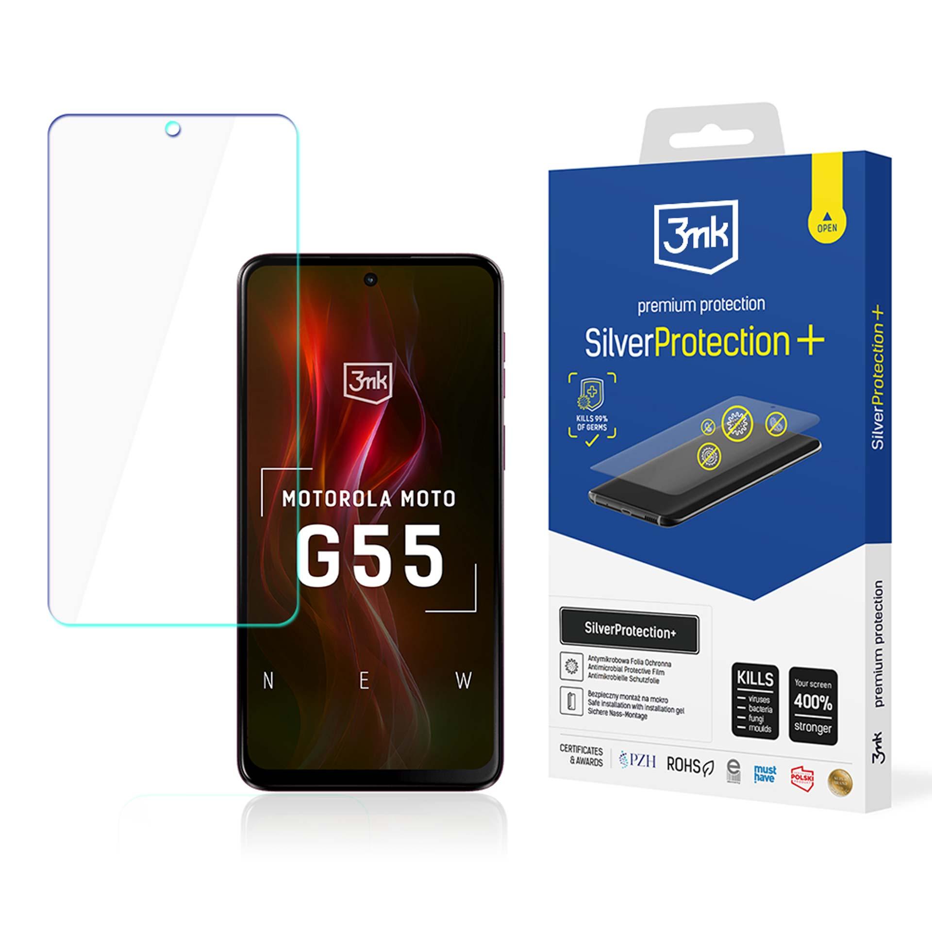 Motorola Moto G55 5G – 3mk SilverProtection+ telefoni ekraanikaitse