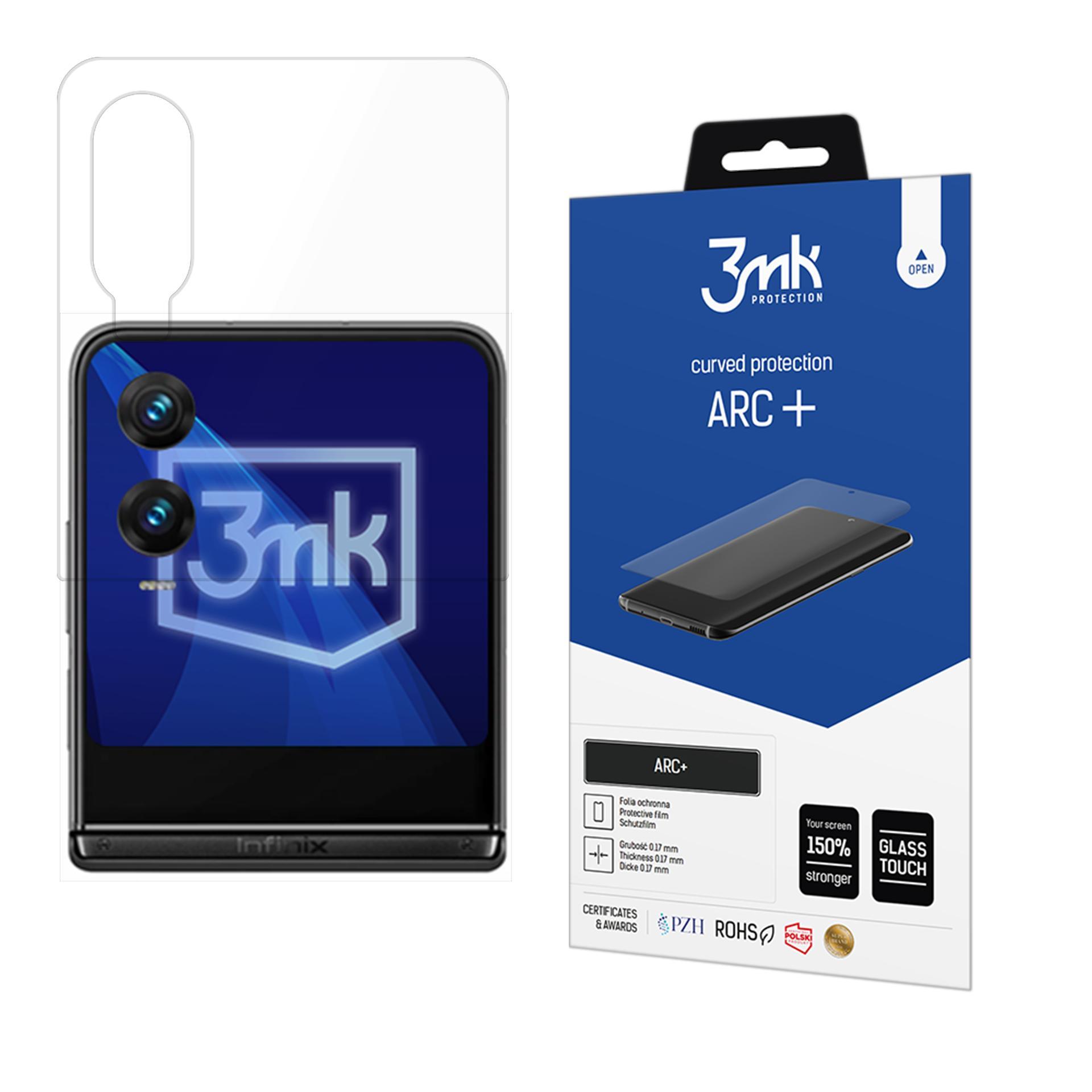 Infinix Zero Flip (front) – 3mk ARC+ telefoni ekraanikaitse