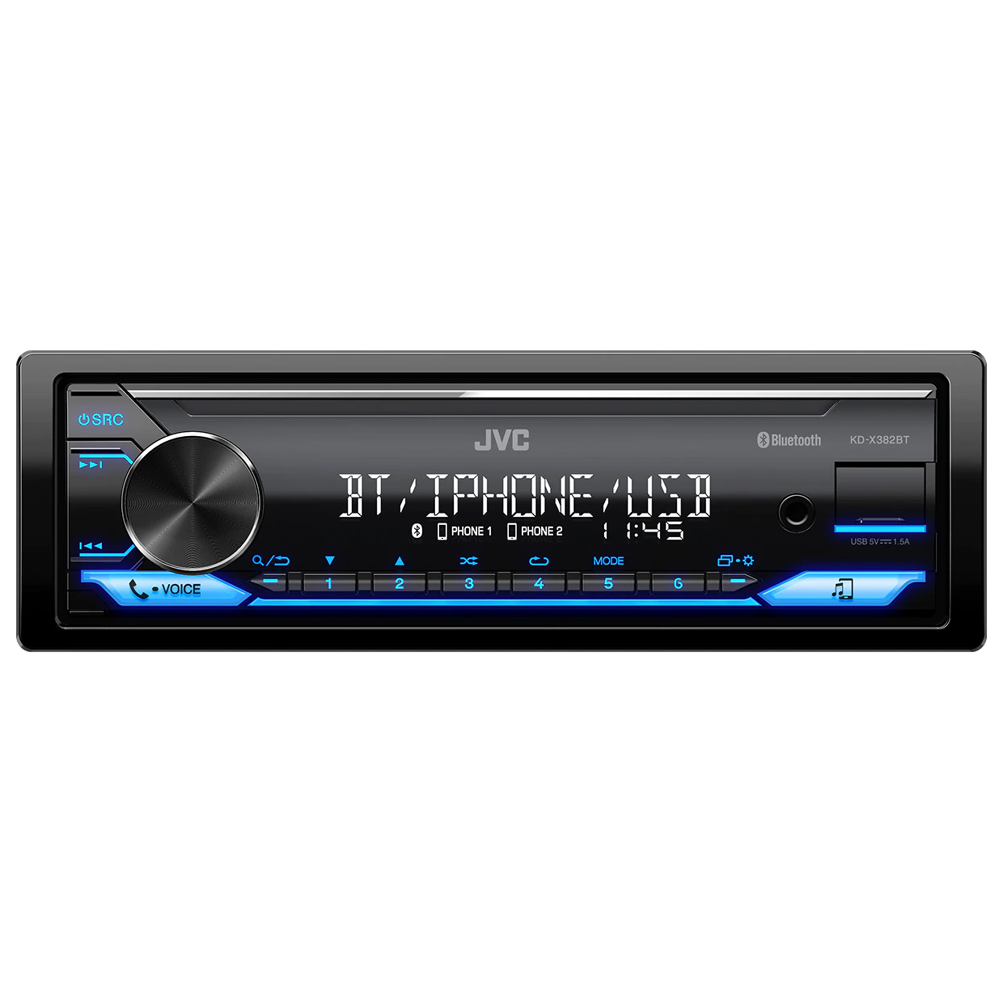 JVC KDX-382BT autoraadio Bluetoothi, USB ja FM-iga