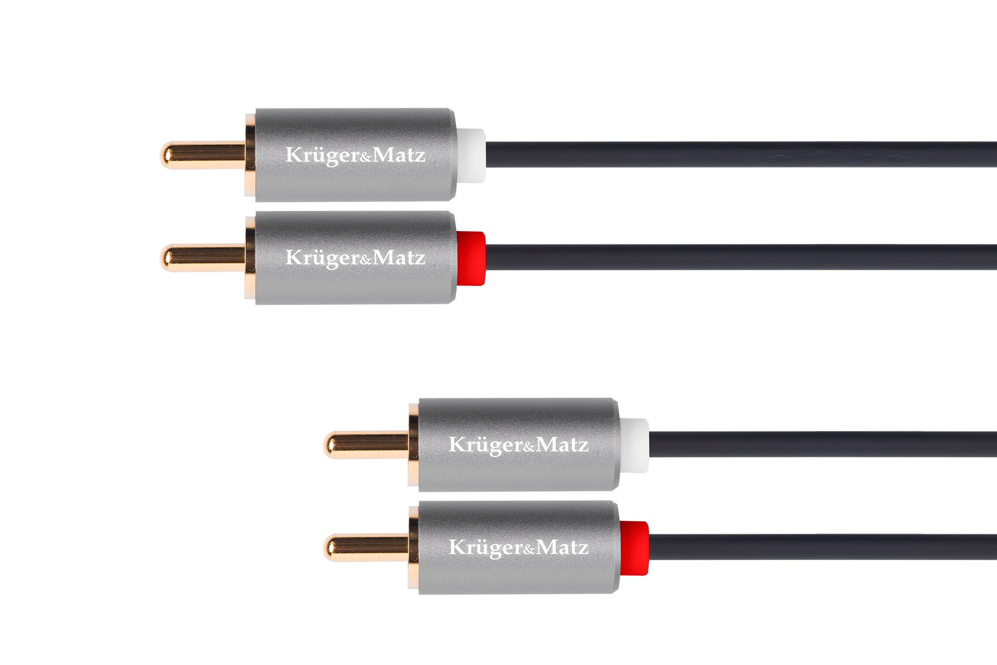 Kruger&Matz Basic 2RCA–2RCA kaabel, 1,8 m