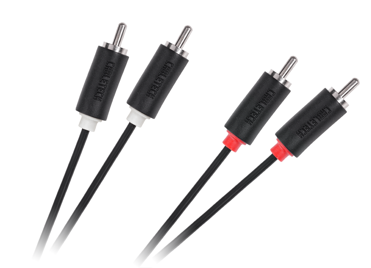 Cabletech Standard 2 RCA–2 RCA kaabel, 1 m