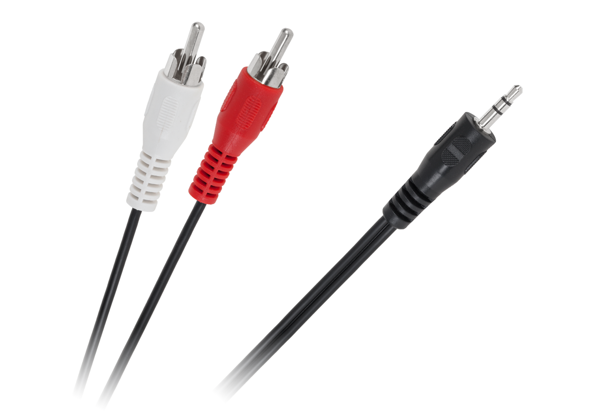 3,5 mm jack–2 RCA kaabel, 1,2 m
