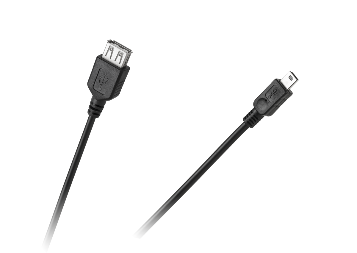 USB-A pesa – 5 viiguga Mini-USB pistiku kaabel
