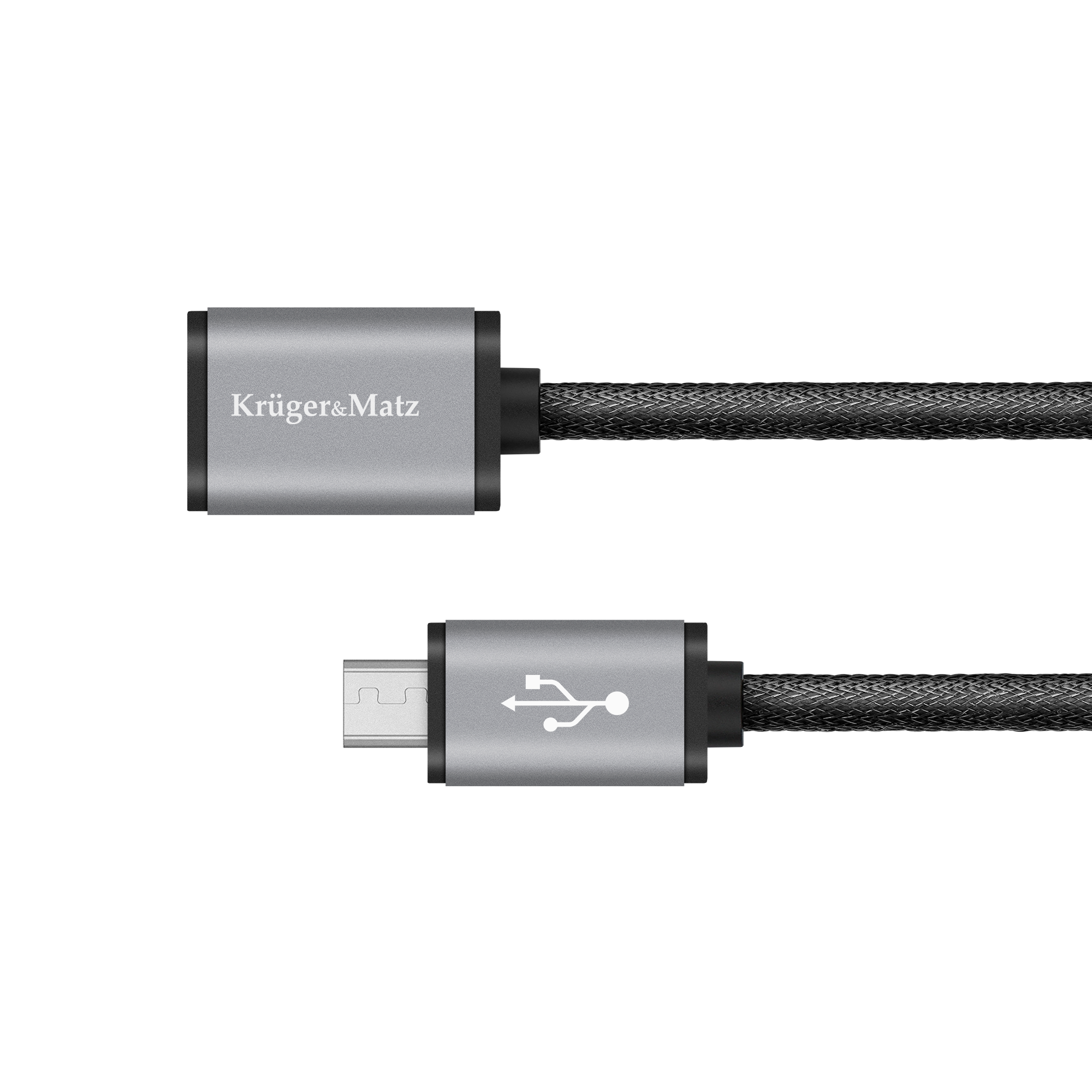 Kruger&Matz USB-pesast micro-USB-pistikusse kaabel, 0,2 m
