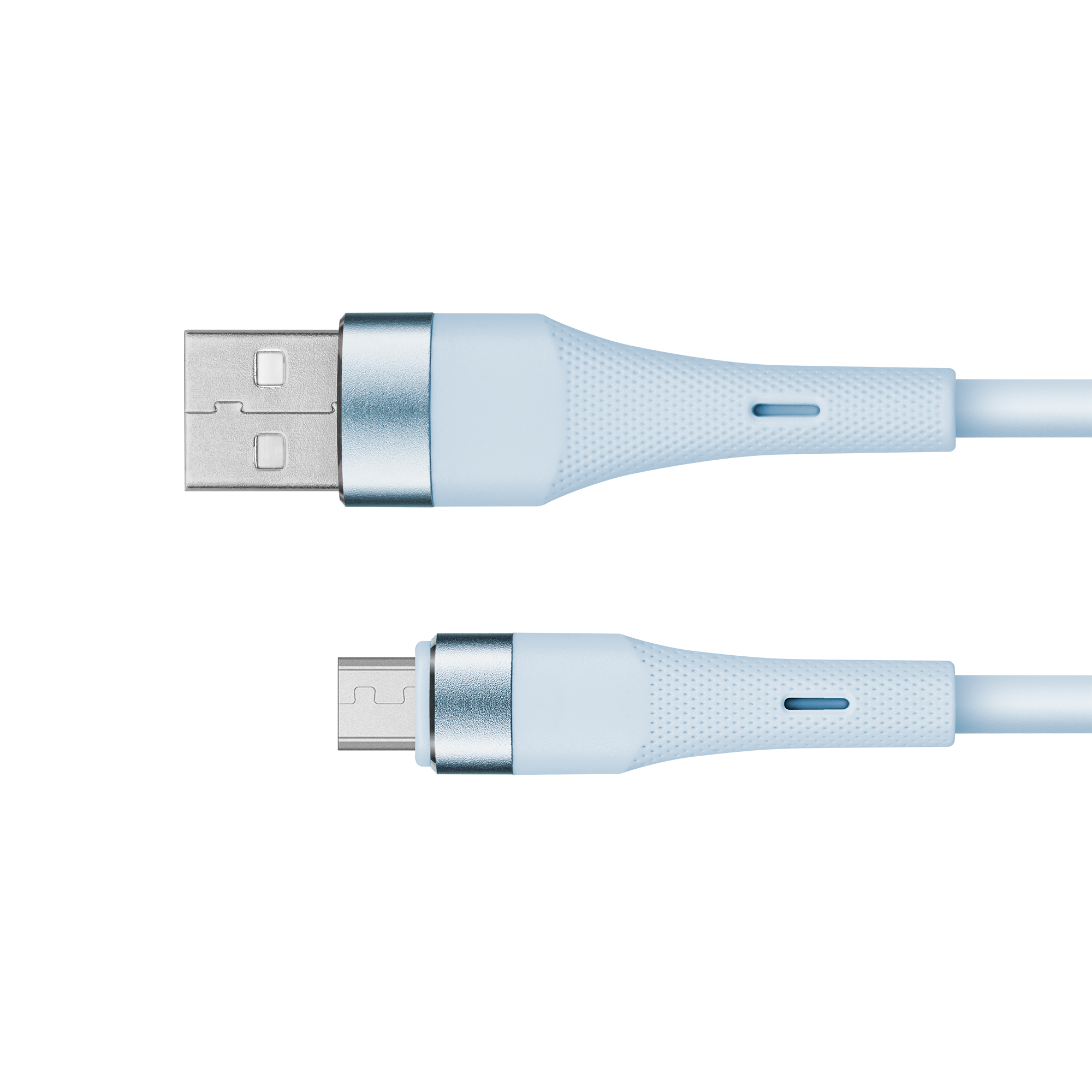 Kruger&Matz Basic USB–microUSB silikoonkaabel, 1 m, sinine
