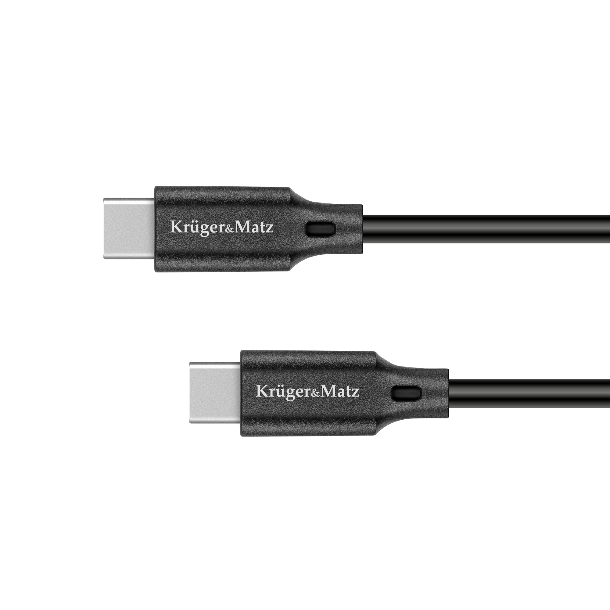 Kruger&Matz Basic USB-C–USB-C kaabel, 100 W, 1 m