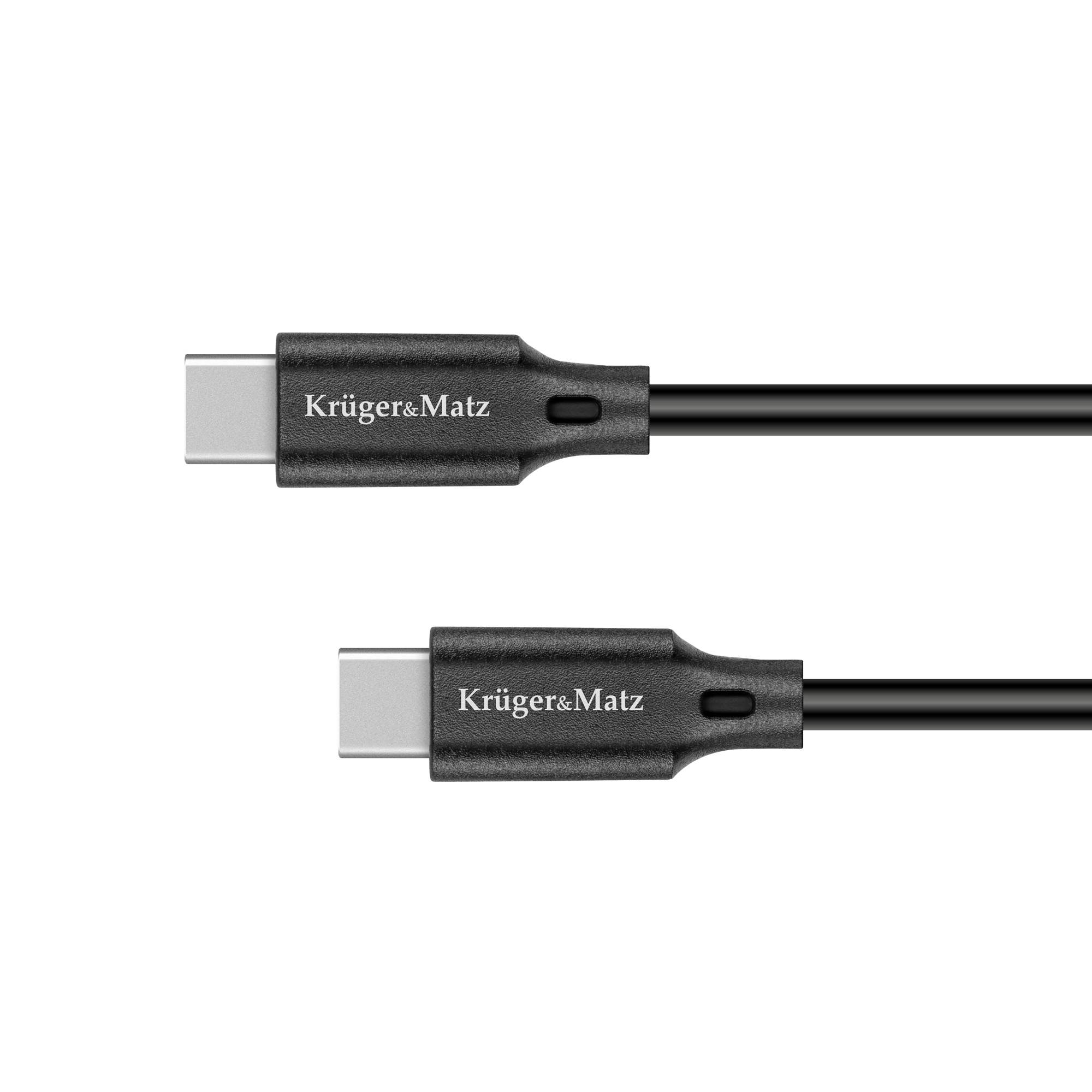 Kruger&Matz Basic USB-C–USB-C kaabel, 100 W, 2,5 m