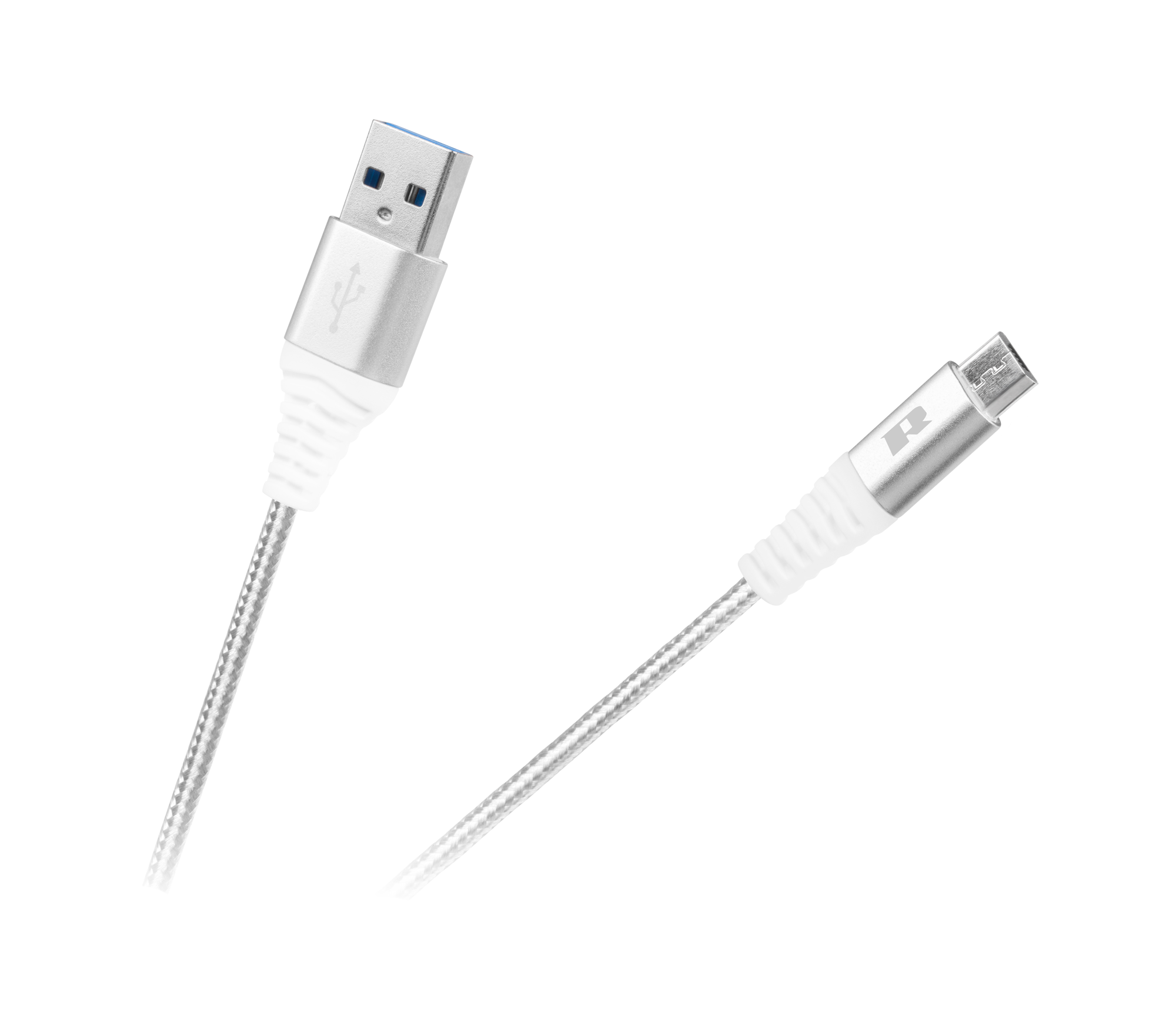 REBEL USB – micro-USB kaabel, 100 cm, valge