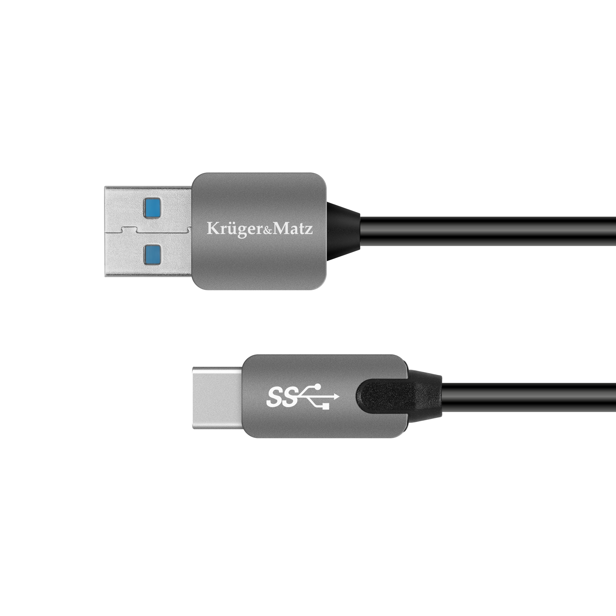Kruger&Matz USB 3.0 pistik – USB-C pistik kaabel, 5 Gbps, 0,5 m