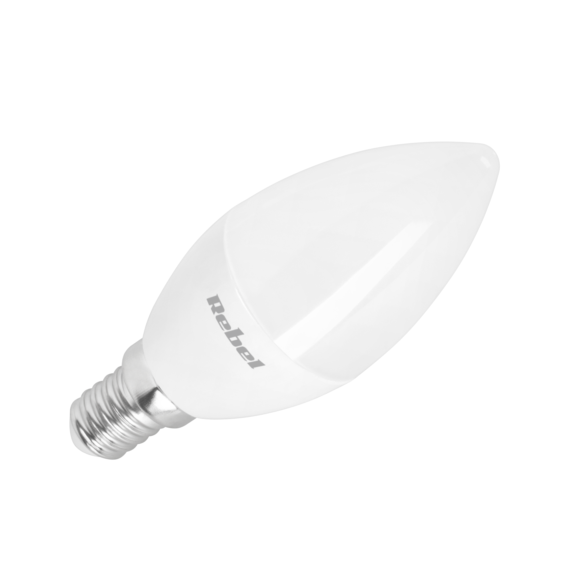 Rebel candle-shaped E14 LED bulb, 8 W, 4000 K, 230 V
