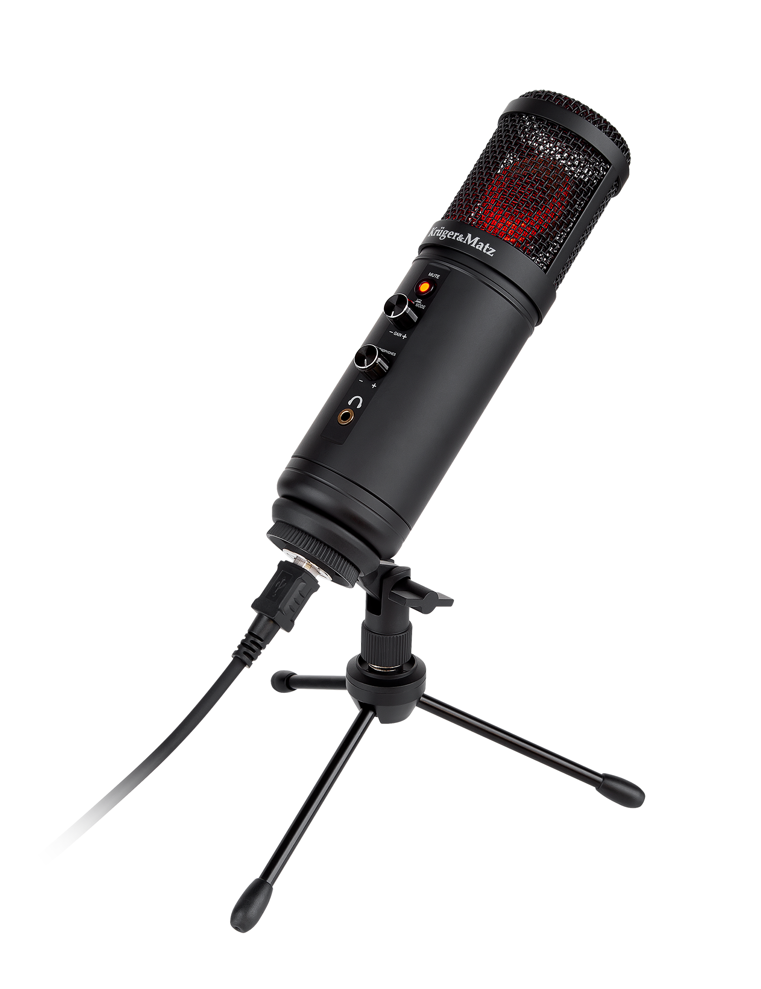 Kruger&Matz Warrior GV-100 USB mängu- ja vlogimismikrofon