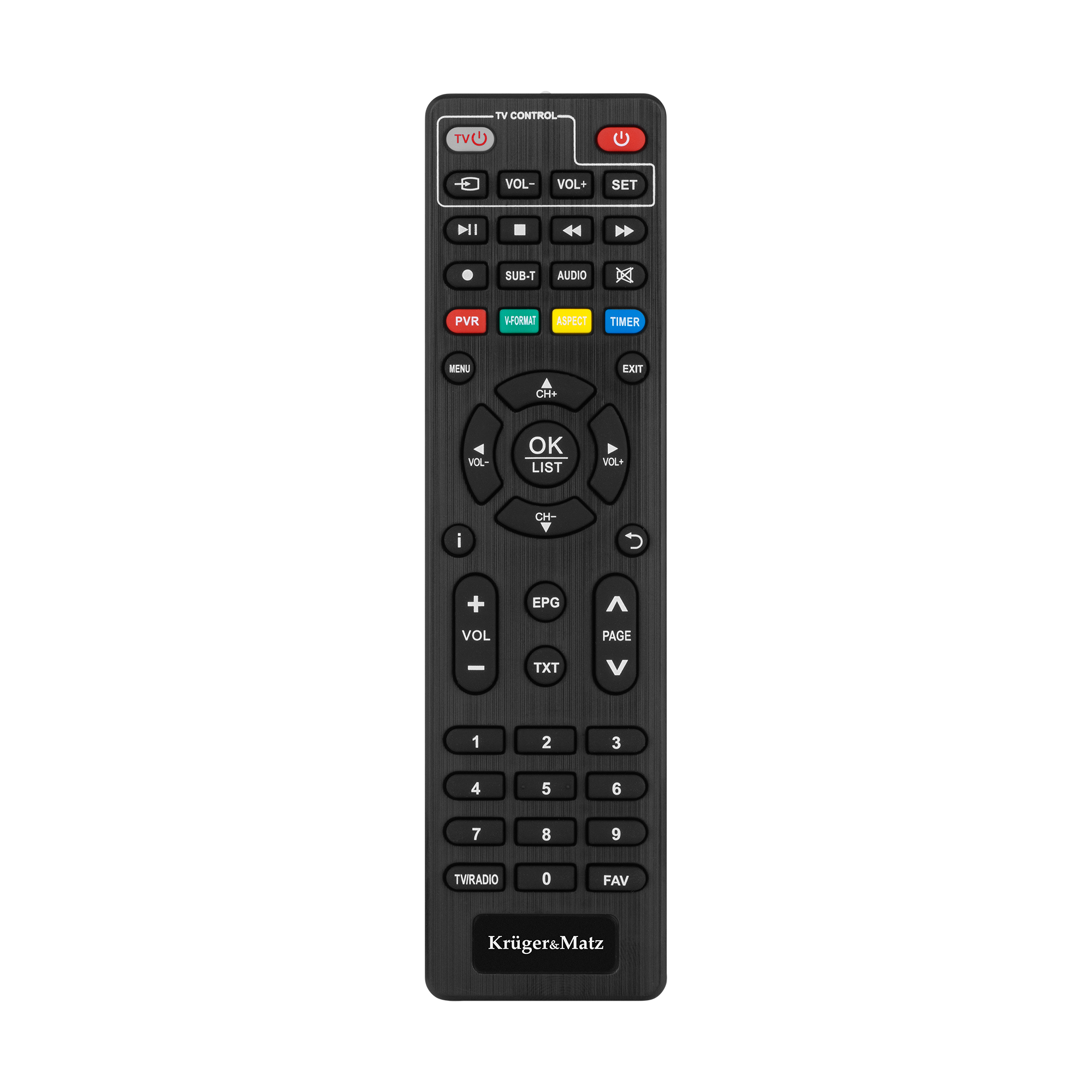 Kaugjuhtimispult KM0550D DVB-T2 tuunerile