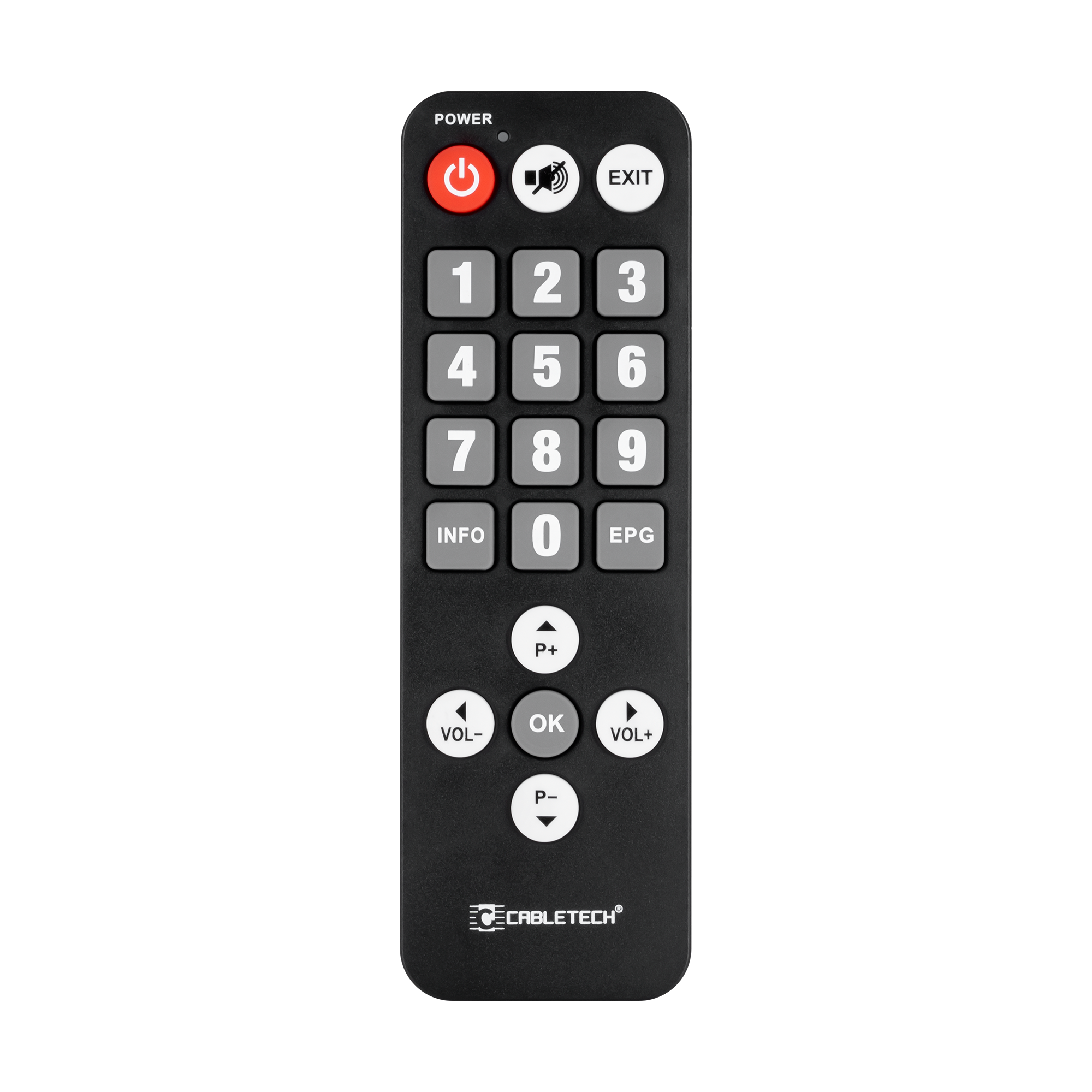 Universaalne DVB-T kaugjuhtimispult eakatele
